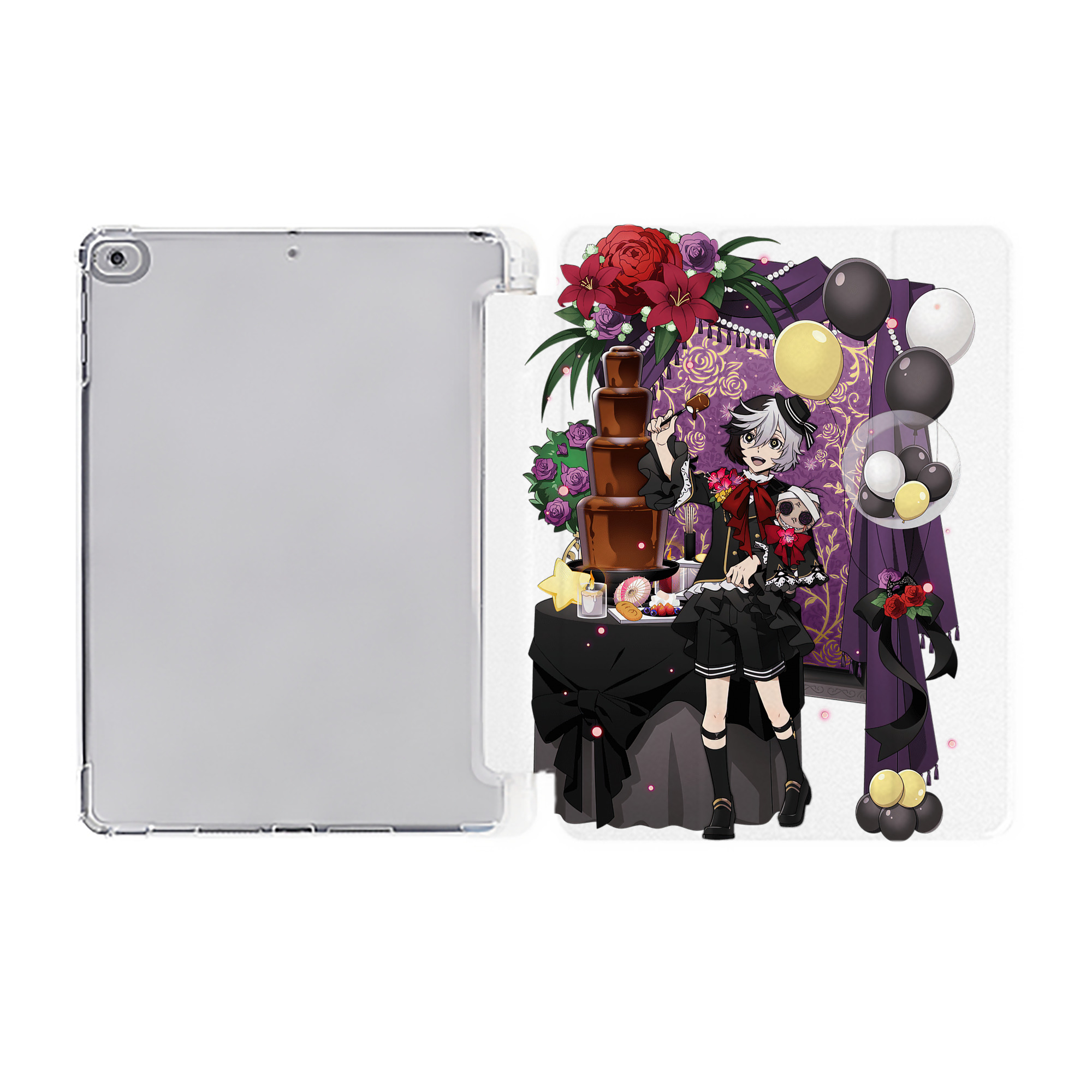 （画像用） 文豪ストレイドッグス Bungo Stray Dogs IPad ケース ペン収納付き 三つ折りスタンド PUレザー×シリコン 対応機種9.5/10.5/10.9インチ